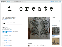 Tablet Screenshot of icreate.bandcamp.com
