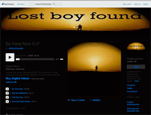 Tablet Screenshot of lostboyfound.bandcamp.com
