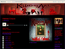 Tablet Screenshot of killedbyart.bandcamp.com