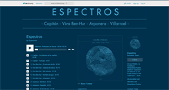 Desktop Screenshot of espectros.bandcamp.com