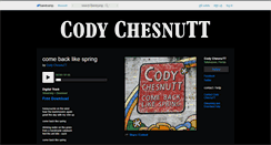 Desktop Screenshot of codychesnutt.bandcamp.com