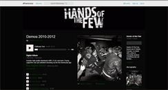 Desktop Screenshot of handsofthefew1.bandcamp.com