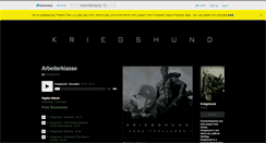 Desktop Screenshot of kriegshund.bandcamp.com