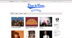 Desktop Screenshot of daretocarerecords.bandcamp.com