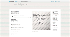 Desktop Screenshot of maketheyearslast.bandcamp.com