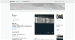 Desktop Screenshot of halfsleep.bandcamp.com