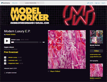Tablet Screenshot of modelworker.bandcamp.com