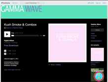 Tablet Screenshot of gammawave.bandcamp.com
