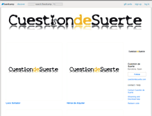 Tablet Screenshot of cuestiondesuerte.bandcamp.com