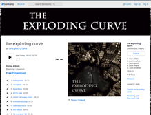 Tablet Screenshot of explodingcurve.bandcamp.com
