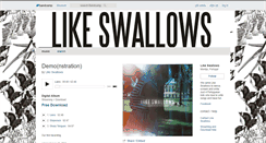 Desktop Screenshot of likeswallows.bandcamp.com