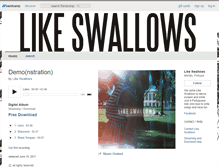 Tablet Screenshot of likeswallows.bandcamp.com