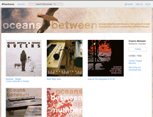 Tablet Screenshot of oceansbetween.bandcamp.com