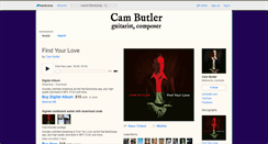 Desktop Screenshot of cambutler.bandcamp.com