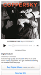 Mobile Screenshot of coppersky.bandcamp.com