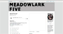 Desktop Screenshot of meadowlarkfive.bandcamp.com