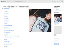 Tablet Screenshot of cheeseweed.bandcamp.com