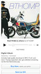 Mobile Screenshot of bthomp.bandcamp.com