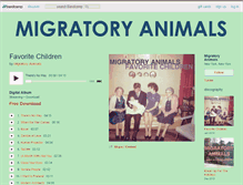 Tablet Screenshot of migratoryanimals.bandcamp.com