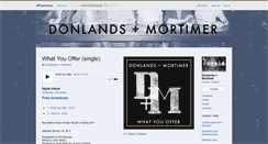 Desktop Screenshot of donlandsandmortimer.bandcamp.com