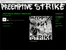 Tablet Screenshot of preemptivestrike.bandcamp.com
