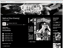 Tablet Screenshot of humanxwaste.bandcamp.com