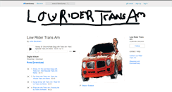 Desktop Screenshot of lowridertransam.bandcamp.com