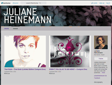 Tablet Screenshot of julianeheinemann.bandcamp.com