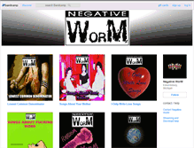 Tablet Screenshot of negativeworm.bandcamp.com