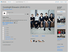 Tablet Screenshot of goodnightbravado.bandcamp.com