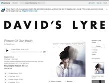 Tablet Screenshot of davidslyre.bandcamp.com