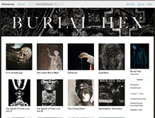 Tablet Screenshot of burialhex.bandcamp.com