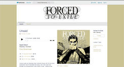 Desktop Screenshot of forcedtoexile.bandcamp.com