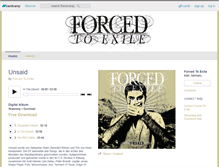 Tablet Screenshot of forcedtoexile.bandcamp.com