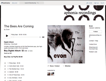 Tablet Screenshot of evon.bandcamp.com
