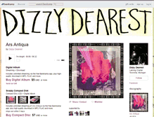 Tablet Screenshot of dizzydearest.bandcamp.com