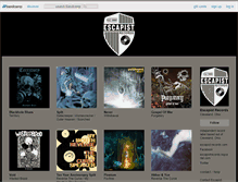 Tablet Screenshot of escapistrecords.bandcamp.com