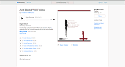 Desktop Screenshot of andbloodwillfollow.bandcamp.com