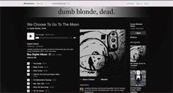 Desktop Screenshot of dumbblondedead.bandcamp.com