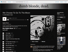 Tablet Screenshot of dumbblondedead.bandcamp.com