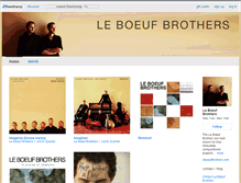 Tablet Screenshot of leboeufbrothers.bandcamp.com