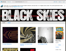 Tablet Screenshot of blackskies.bandcamp.com