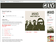 Tablet Screenshot of geektheband.bandcamp.com