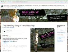 Tablet Screenshot of bobcrowandthestrikes.bandcamp.com