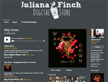 Tablet Screenshot of julianafinch.bandcamp.com