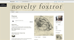 Desktop Screenshot of noveltyfoxtrot.bandcamp.com