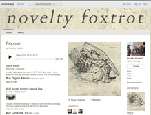 Tablet Screenshot of noveltyfoxtrot.bandcamp.com