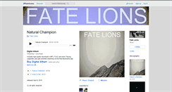 Desktop Screenshot of fatelions.bandcamp.com