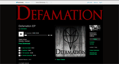 Desktop Screenshot of defamation.bandcamp.com