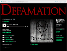 Tablet Screenshot of defamation.bandcamp.com